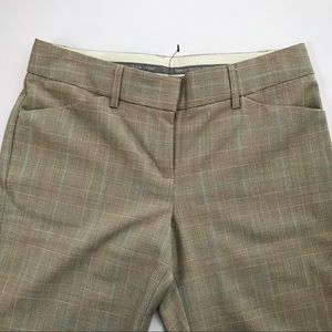 Express Editor tan plaid pants size 0
